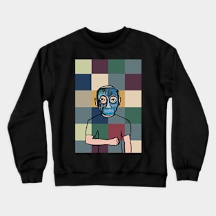 Unique MaleMask NFT with StreetEye Color and Pixel Art Crewneck Sweatshirt